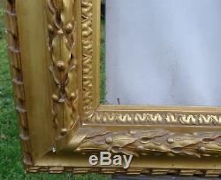 N ° 473 Grand Frame Xixth Century Wood And Gilded Stucco For Frame 102 X 83 CM
