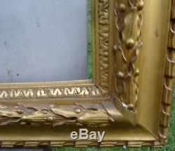 N ° 473 Grand Frame Xixth Century Wood And Gilded Stucco For Frame 102 X 83 CM