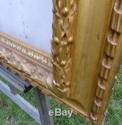 N ° 473 Grand Frame Xixth Century Wood And Gilded Stucco For Frame 102 X 83 CM