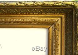 N ° 492 Frame Xixth Century Wood And Gilded Stucco For Frame 73,5 X 60,5 CM