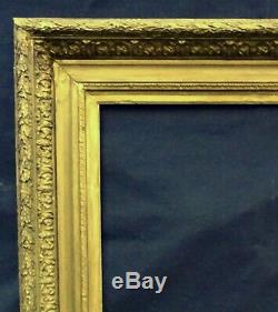 N ° 619 Frame Xixth Century Wood And Gilded Stucco For Frame 61,5 X 50 CM