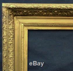 N ° 619 Frame Xixth Century Wood And Gilded Stucco For Frame 61,5 X 50 CM