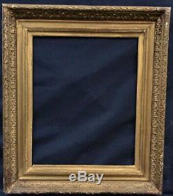 N ° 619 Frame Xixth Century Wood And Gilded Stucco For Frame 61,5 X 50 CM