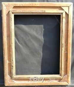N ° 658 Frame Xixth Gilt Wood Frame 66.5 X 51 CM