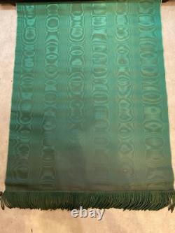 Napoleon III Coach Curtain 19th Century with Gilded Marquetry Monogram