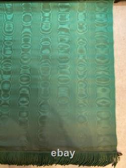 Napoleon III Coach Curtain 19th Century with Gilded Marquetry Monogram