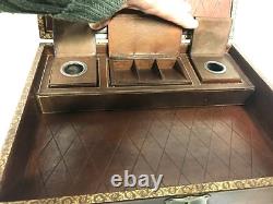 Napoleon III Leather Correspondence Box 19th Century