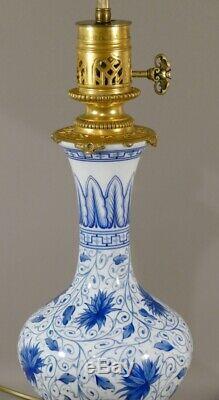 Napoleon III Opaline Lamp In Hand-painted And Gilt Bronze, Xixth If Time