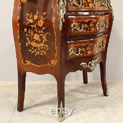 Napoleon III period commode in marquetry 19th century