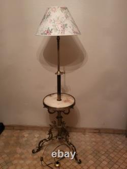 Napoleon III-period lamp post, genuine bronze