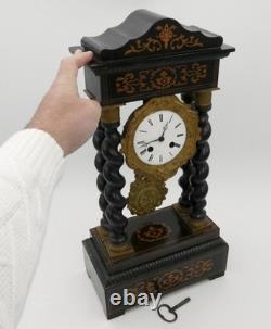 Napoleon III period pendulum clock, 19th century, antique