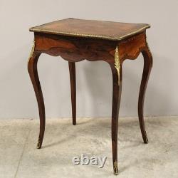 Napoleon III period table in 19th century marquetry