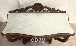 Napoleon III walnut console table
