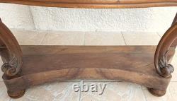 Napoleon III walnut console table