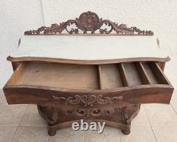 Napoleon III walnut console table