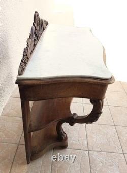 Napoleon III walnut console table