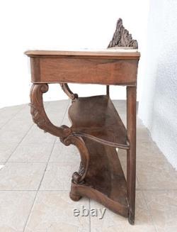 Napoleon III walnut console table