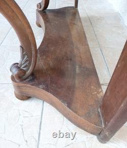 Napoleon III walnut console table