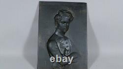 Napoleon Ii, King Of Rome, Relief Portrait On Metal Plate, Era XIX