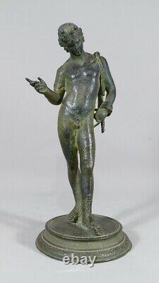 Narcissus In Pompeii, Bronze After The Ancient Grand Tour Era XIX