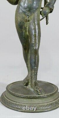 Narcissus In Pompeii, Bronze After The Ancient Grand Tour Era XIX