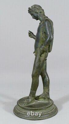 Narcissus In Pompeii, Bronze After The Ancient Grand Tour Era XIX