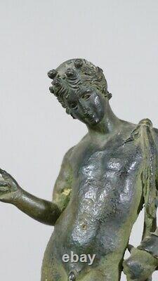 Narcissus In Pompeii, Bronze After The Ancient Grand Tour Era XIX
