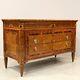 Neo-classical Louis Xvi Period Commode In Marquetry From 18th Century Italy