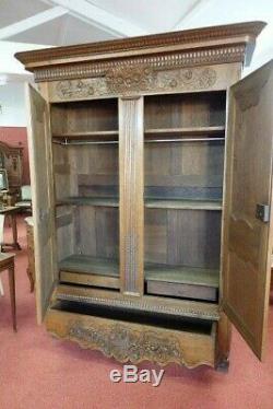 Nice Norman Wardrobe With Drawer Era XIX Beautiful State