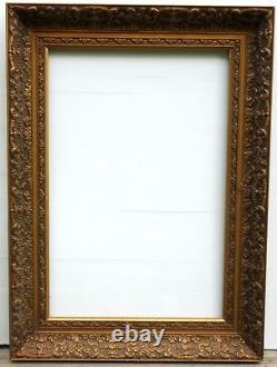 No. 398 Cadre Epoque 19th Gilded Wood For Chassis 61 X 41.5 CM