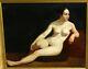 Nude Portrait Of Woman Oil On Panel Epoque Louis Philippe Nineteenth Century