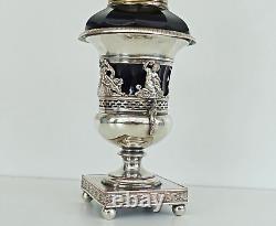 OIL LAMP in Vase Médicis Style Empire Napoleon III Period 19th Century