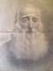 Old Drawing J. Rosenberg Large Portrait In Pencil 19th Century