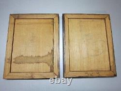 Oak panels in Renaissance style. High period, collections, carved wood.