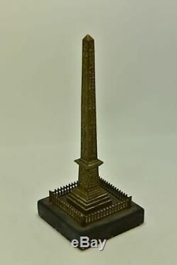 Object Of Curiosity For The Obelisk In Bronze Xixth