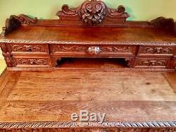 Office For Bleachers Style Louis XIII Period Mahogany Xixth & Twists
