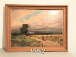 Oil On Canvas Painting Signed Godchaux Era 19th Century