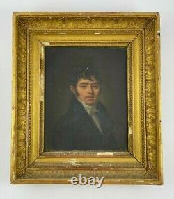 Oil On Canvas Portrait D Man Redingote Epoque Empire Early XIX Eme H2496