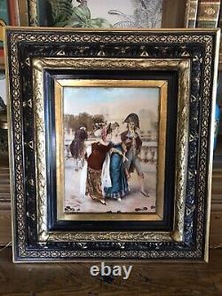 Oil On Panel Xixème Beautiful Frame Of Period Napoleon III
