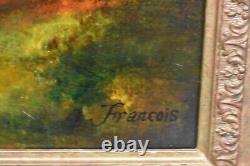 Oil Painting Still Life with Fruits Signed François 19th Century Style 20th Century Period