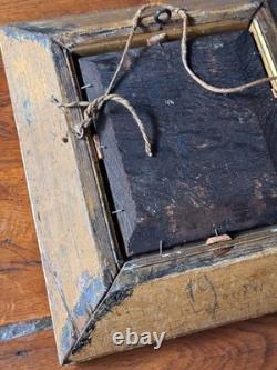 Oil Painting on HSP Panel Portrait of a Man 19th Century Unsigned