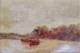 Oil On Wood, Le Marais, Boat At Anchor, 19th Century, Period Frame / Marine