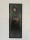 Oil On Canvas Mounted On Cardboard In The Style Of Goya, 19th Century, 24.3x9.2
