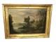 Oil On Canvas Painting, Lakeside Landscape, 19th Century