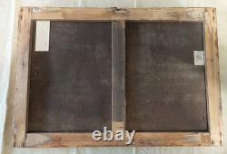 Oil painting on canvas landscape, Barbizon school, 19th century, signed