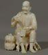 Okimono, Japanese Statuette, Man With Pipe, Time Xix