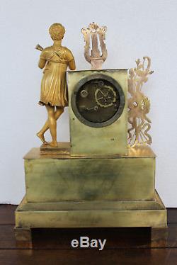 Old And Beautiful Gilt Bronze Clock Epoque XIX