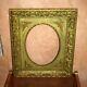 Old Beautiful Wooden Frame With Gilded Stucco Empire Restoration Era 19th Louis Xvi
