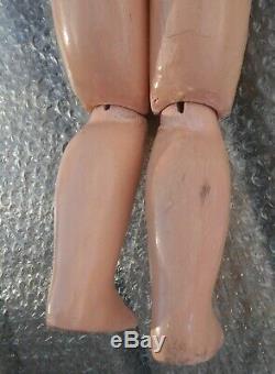 Old Body Doll Size 7/8 Late Nineteenth Time In Attic State