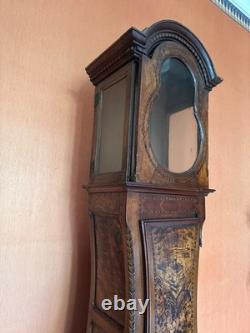 Old Bresse wall Comtoise clock with period Bresse marquetry, 18th century